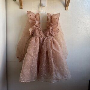 NWT Selkie The Sugar Frill Dress XS in Color Barefoot